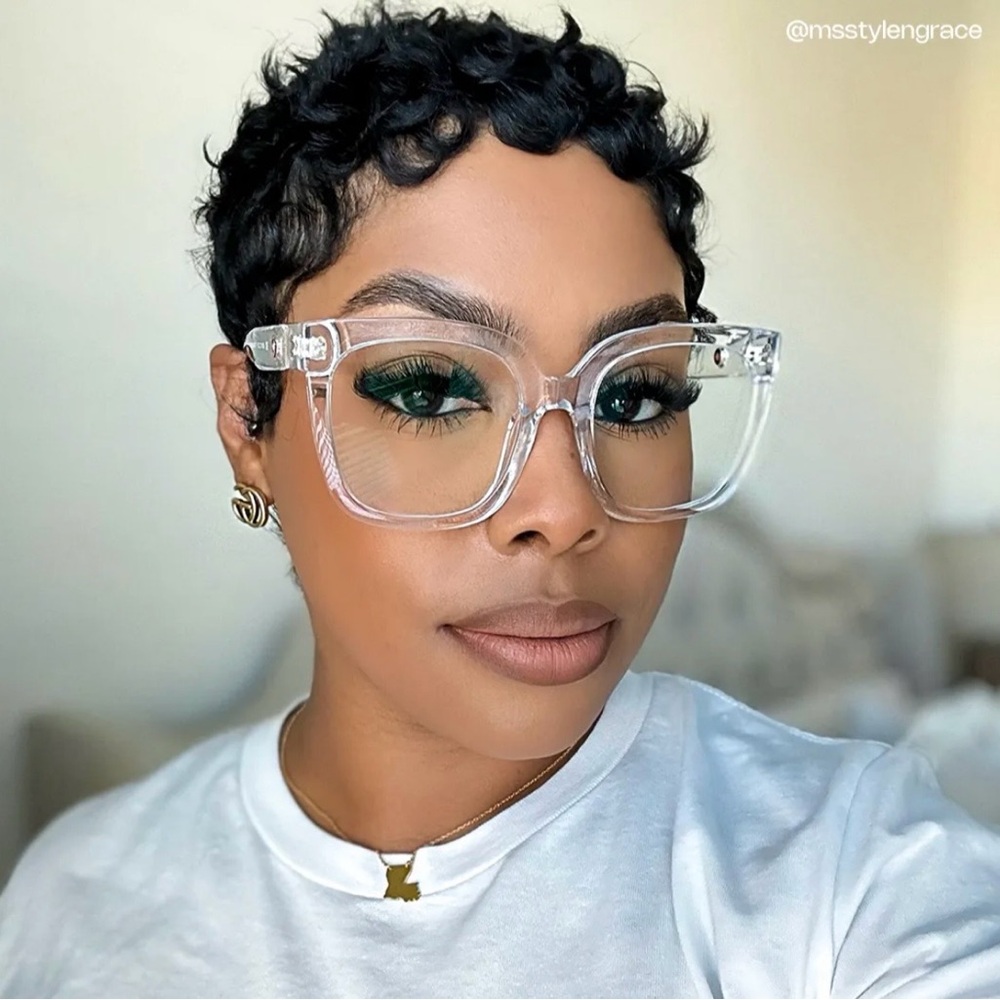 🤓Prescription Glasses Zeelool-Ebony- Clear Square 🤓